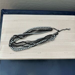 Stella and Dot layered beaded necklace